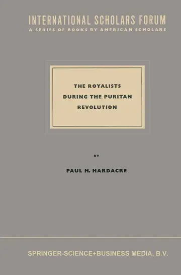 Cover of The Royalists during the Puritan Revolution