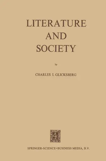 Cover of Literature and Society