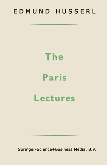 Cover of The Paris Lectures