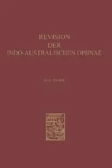 Cover of Revision Der Indo-Australischen Opiinae