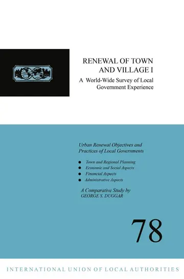Cover of Renewal of Town and Village I