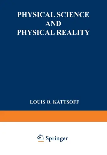 Cover of Physical science and physical reality