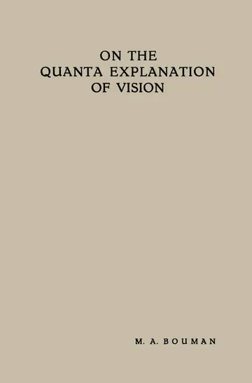 Cover of On the Quanta Explanation of Vision
