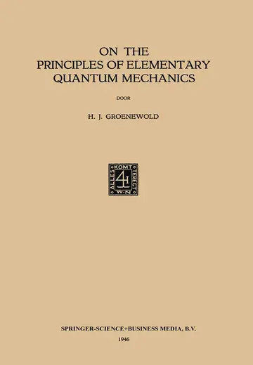 Cover of On the Principles of Elementary Quantum Mechanics