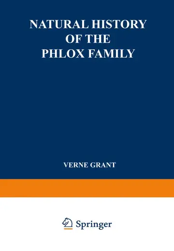 Cover of Natural History of the Phlox Family