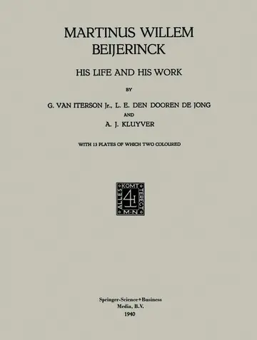 Cover of Martinus Willem Beijerinck