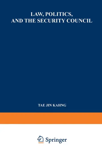 Cover of Law, Politics, and the Security Council