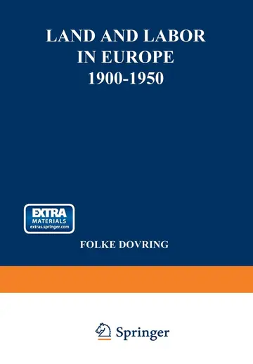 Cover of Land and Labor in Europe 1900-1950
