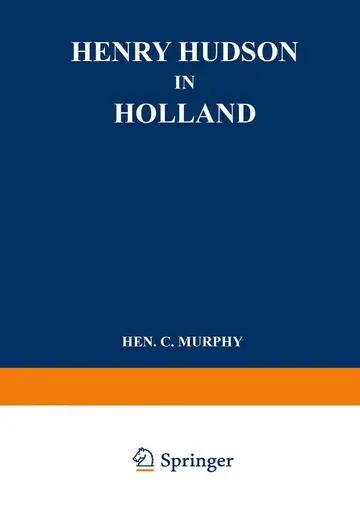 Cover of Henry Hudson in Holland