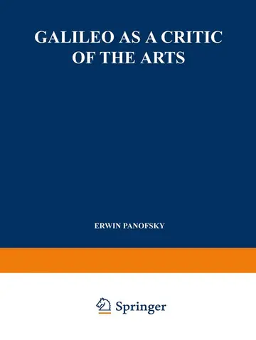 Cover of Galileo as a Critic of the Arts