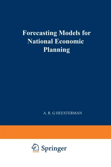 Cover of Forecasting models for national economic planning