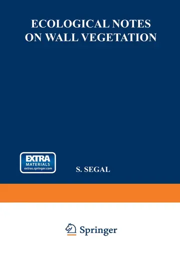 Cover of Ecological Notes on Wall Vegetation