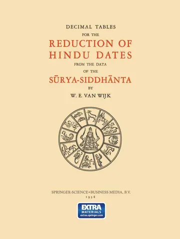 Cover of Decimal Tables for the Reduction of Hindu Dates from the Data of the Surya-siddhanta
