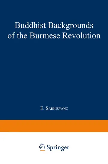 Cover of Buddhist Backgrounds of the Burmese Revolution