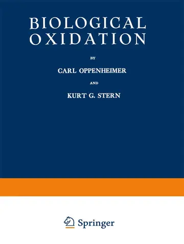 Cover of Biological Oxidation