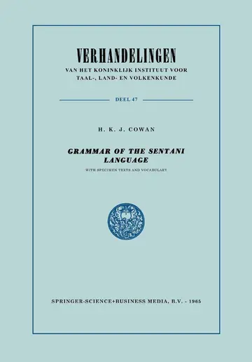 Cover of Grammar of the Sentani Language