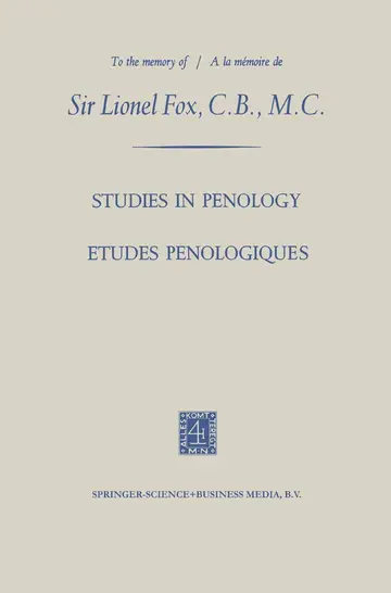 Cover of Studies in Penology / Études Pénologiques