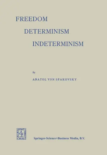 Cover of Freedom ― Determinism Indeterminism