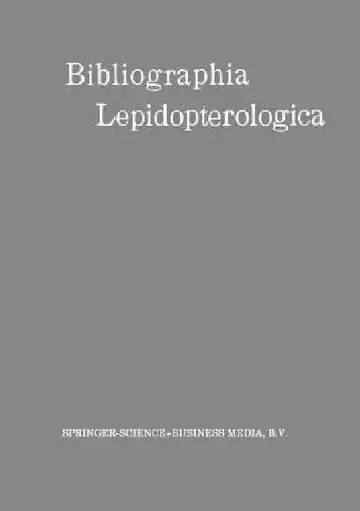 Cover of Bibliographia Lepidopterologica