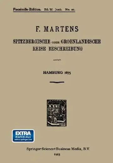 Cover of Spitzbergische Oder Groenlandische Reise Beschreibung Gethan Im Jahr 1671