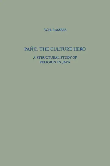 Cover of Pañji, the Culture Hero