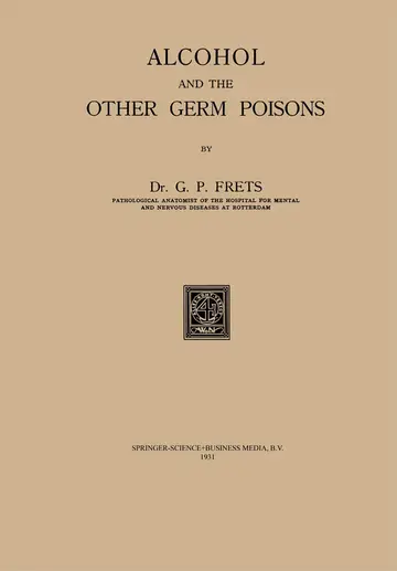 Cover of Alcohol and the Other Germ Poisons