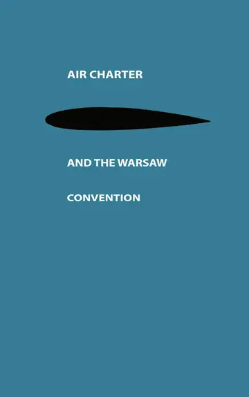 Cover of Air Charter and the Warsaw Convention