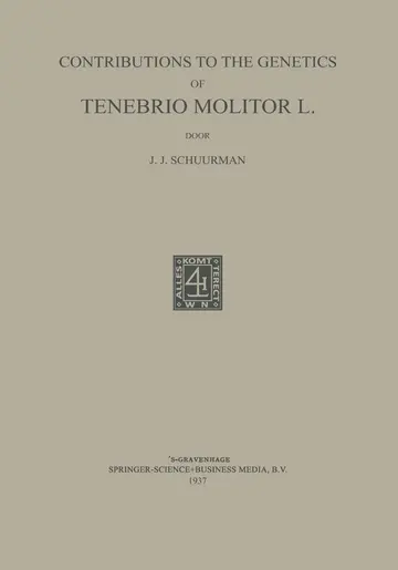 Cover of Contributions to the Genetics of Tenebrio Molitor L