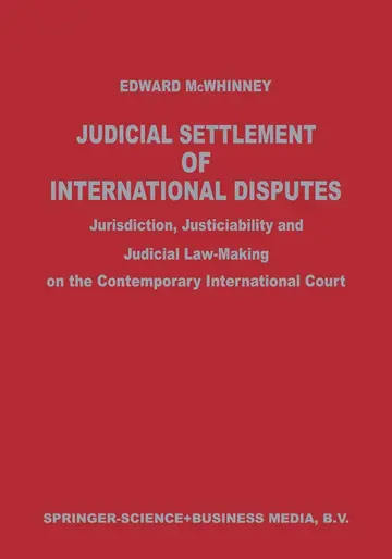 Cover of Judicial Settlement of International Disputes