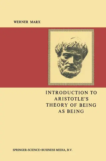 Cover of Introduction to Aristotle’s Theory of Being as Being
