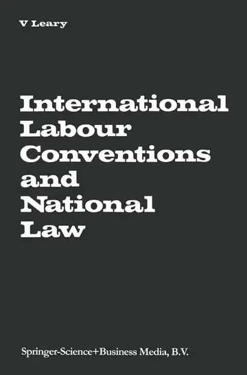 Cover of International Labour Conventions and National Law