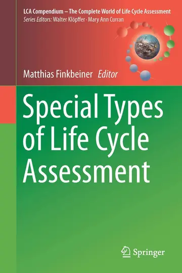 Cover of Special Types of Life Cycle Assessment