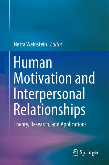 Cover of Human Motivation and Interpersonal Relationships