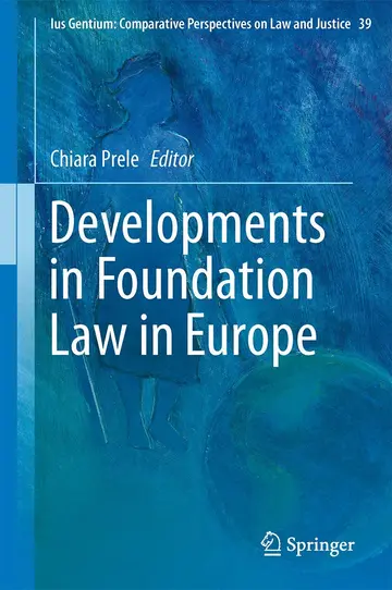 Cover of Developments in Foundation Law in Europe