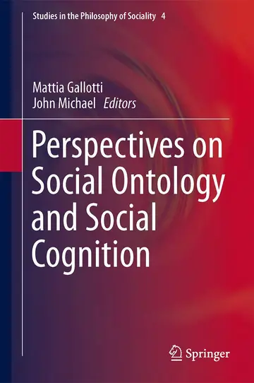 Cover of Perspectives on Social Ontology and Social Cognition