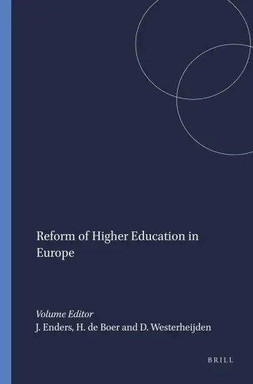 Cover of Reform of Higher Education in Europe