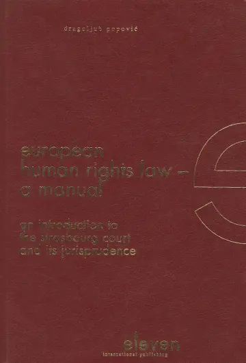 Cover of European Human Rights Law - A Manual