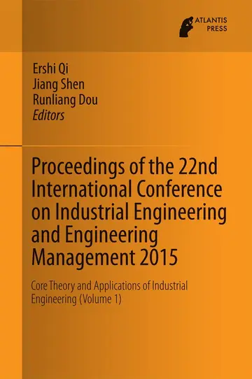 Cover of Proceedings of the 22nd International Conference on Industrial Engineering and Engineering Management 2015