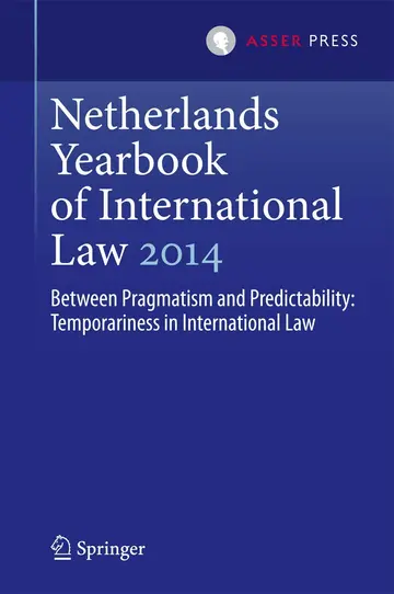 Cover of Netherlands Yearbook of International Law 2014