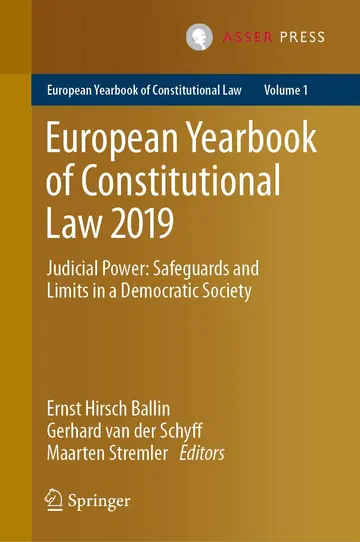 Cover of European Yearbook of Constitutional Law 2019