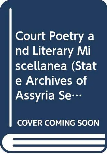 Cover of Court Poetry and Literary Miscellanea