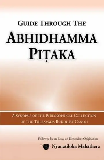 Cover of Guide Through the Abhidhamma Pitaka