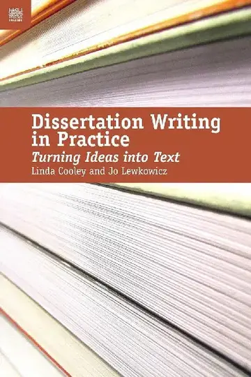 Cover of Dissertation Writing in Practice - Turni