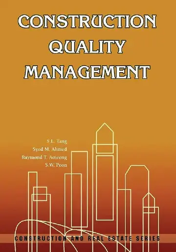 Cover of Construction Quality Management