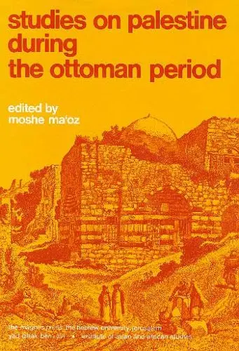 Cover of Studies on Palestine During the Ottoman Period