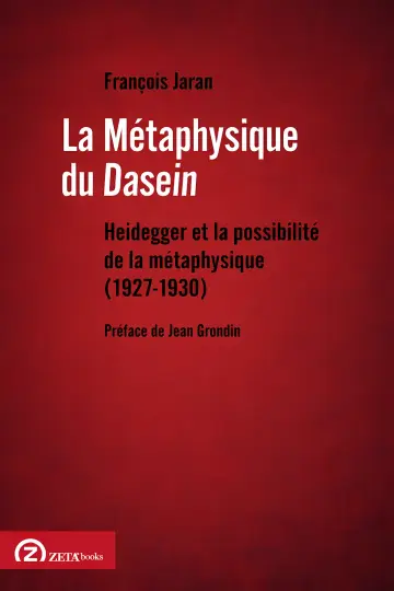 Cover of La Metaphysique Du Dasein