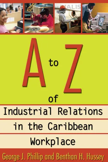 Cover of A to Z of Industrial Relations in the Caribbean Workplace