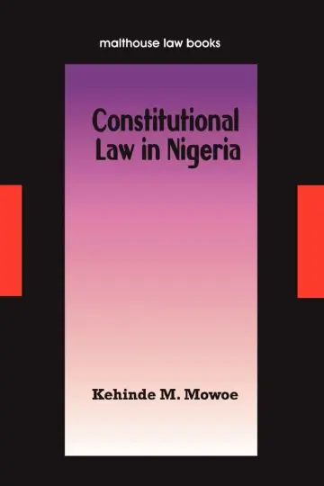 Cover of Constitutional Law in Nigeria