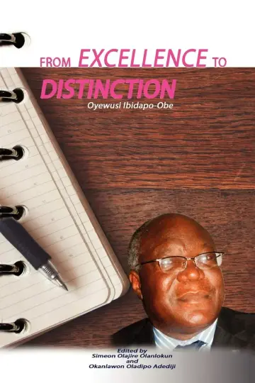 Cover of From Excellence to Distinction. the University of Lagos on World's Intellectual Map