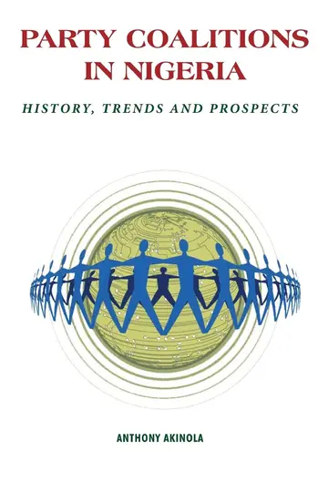 Cover of Party Coalitions in Nigeria. History, Trends and Prospects